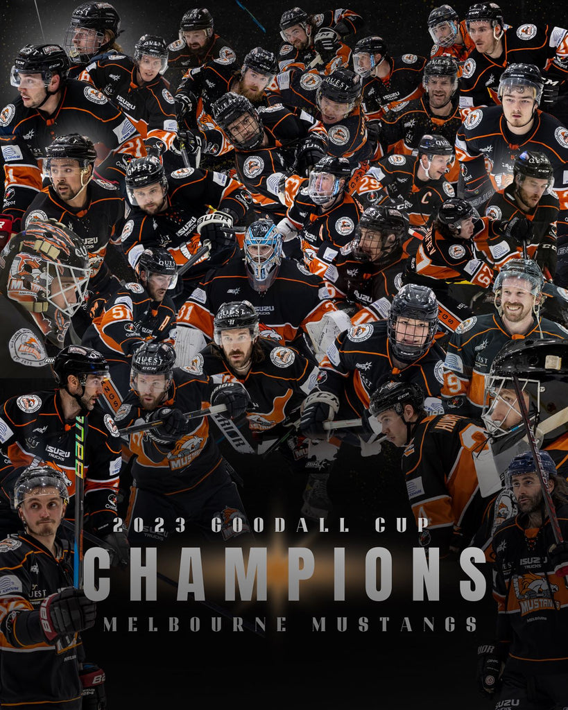 The Melbourne Mustangs 2023 AIHL Goodall Cup Champions!!