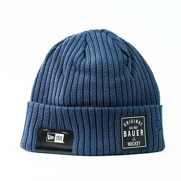 Blue Women's Elongated Flag Rib-Knit Beanie | TOMMY JEANS