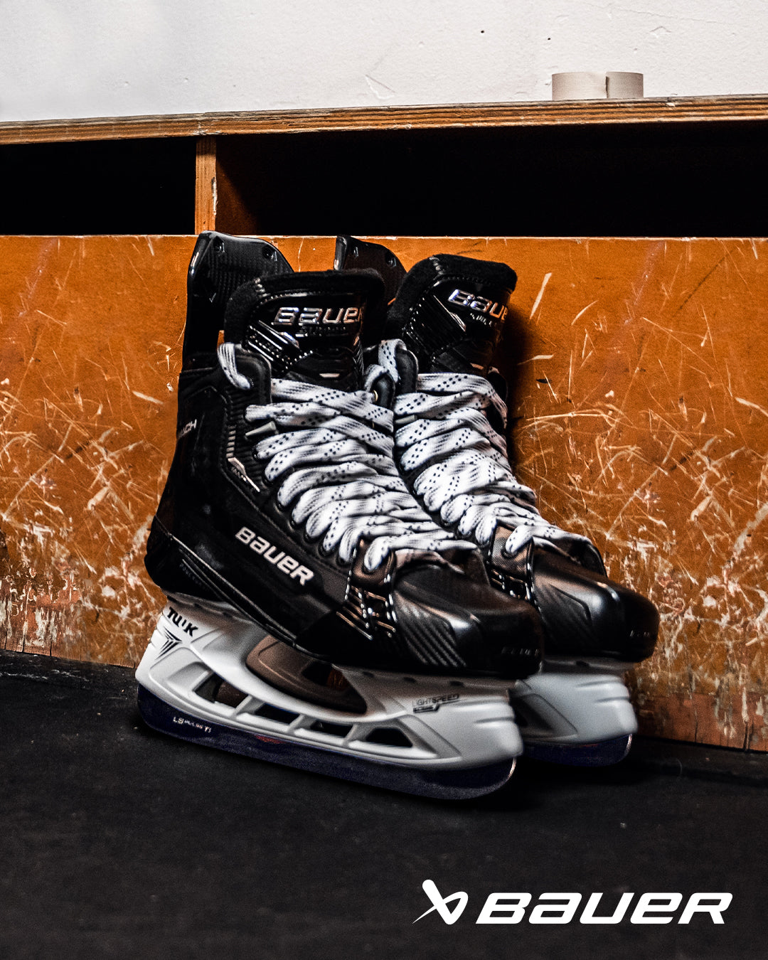 BAUER SUPREME MACH SKATES SENIOR with Pulse Ti runners Skaters Network